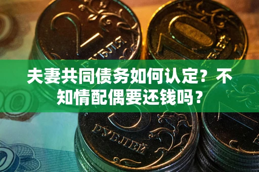 济南夫妻共同债务如何认定？不知情配偶要还钱吗？